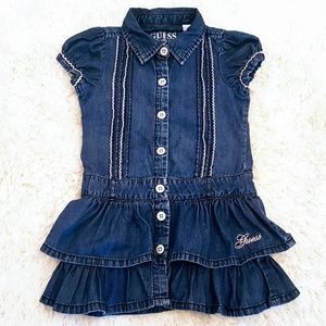 Guess Ruffled Jean Dress